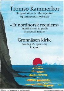 Konsertplakat "Et nordnorsk requiem"